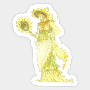 Sunflower goddess Sticker